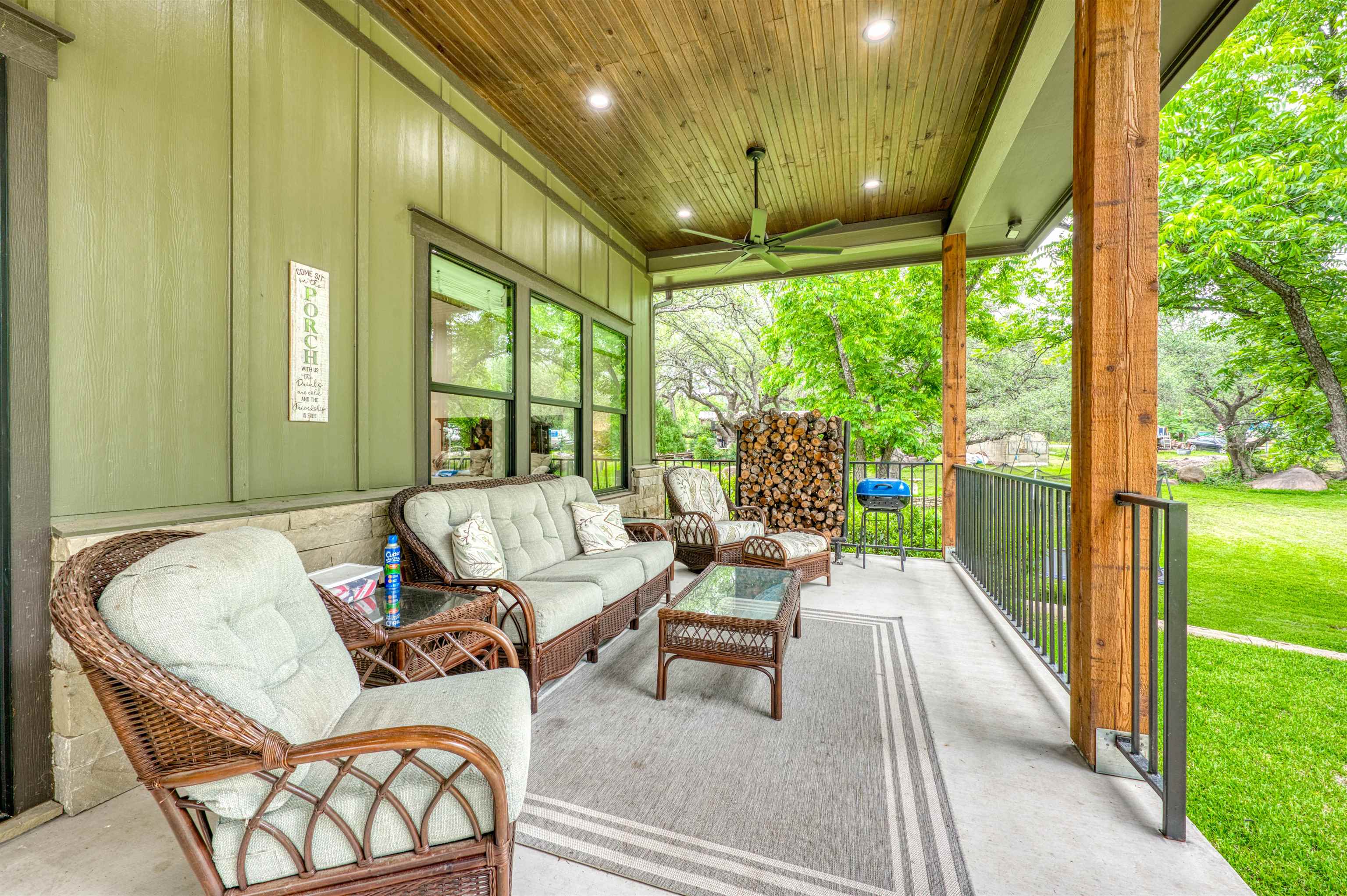 2001 Granite Cove Road Kingsland, TX 78639 - Photo 29 of 42 a living room with furniture and a large window