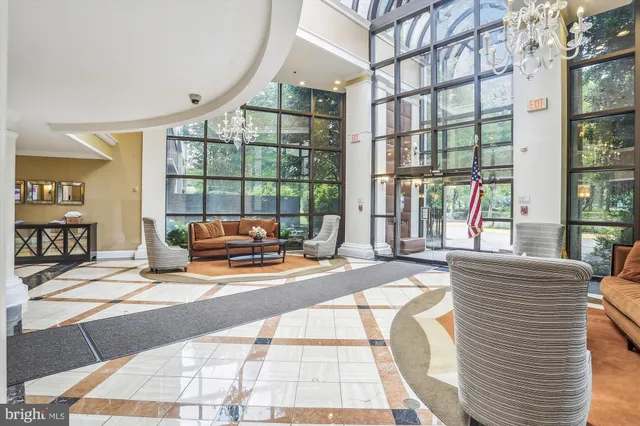a living room with a couch and a table