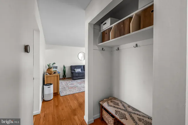 a bathroom with a shower and toilet