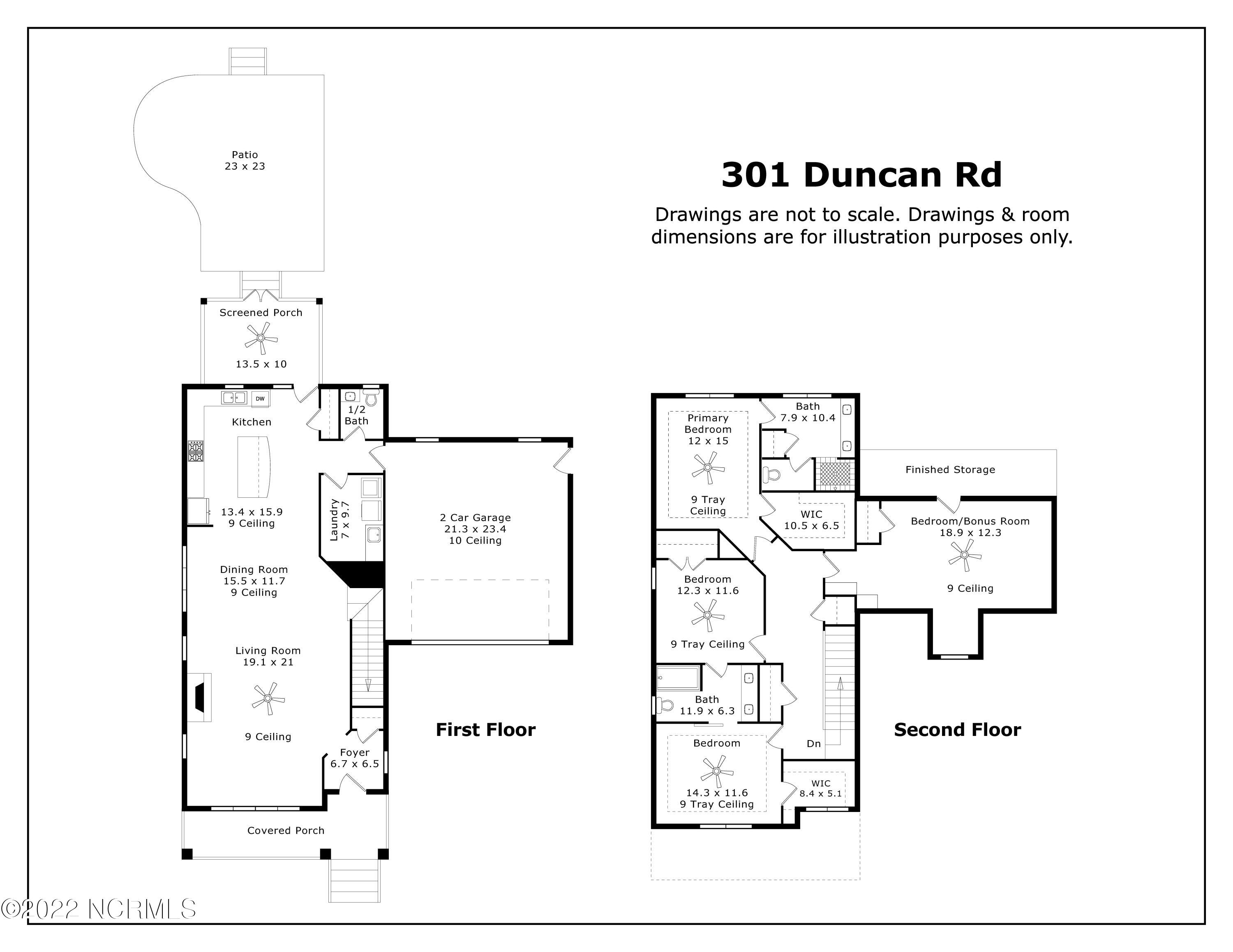 301 Duncan Road Southern Pines, NC 28387 - Photo 54 of 54 Floor Plan_301 Duncan Rd