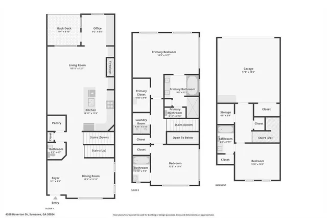 $475,000 | 4268 Baverton Drive, Suwanee, GA 30024
