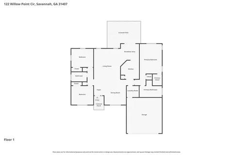 $334,900 | 122 Willow Point Circle, Savannah, GA 31407
