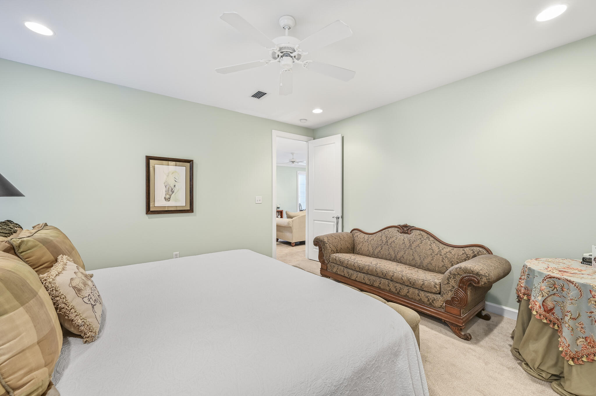 100 South Zander Way Santa Rosa Beach, FL 32459 - Photo 16 of 40 a bedroom with a bed and a couch