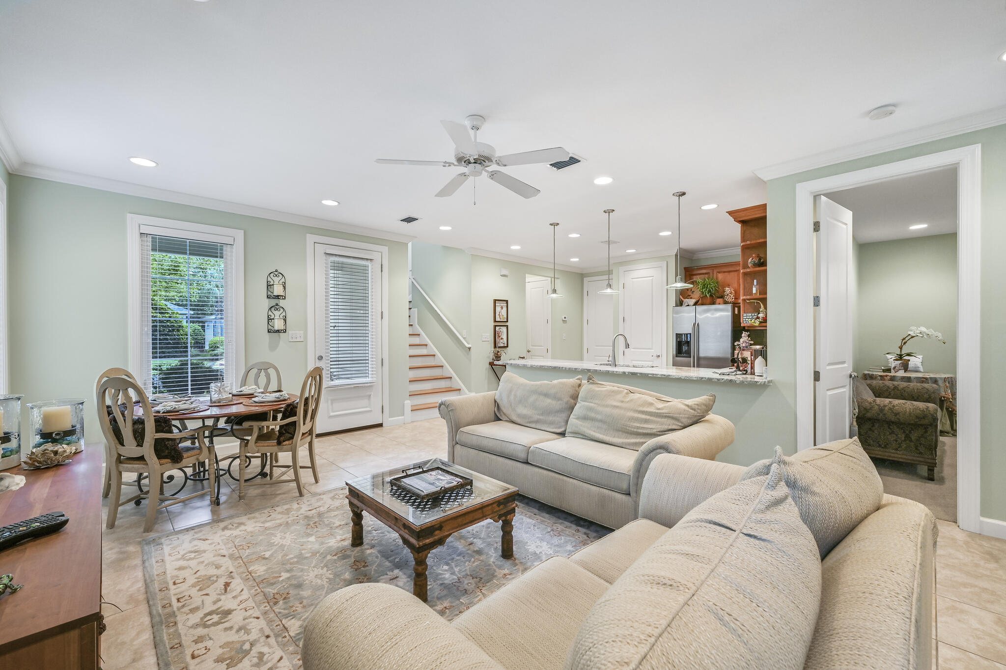 100 South Zander Way Santa Rosa Beach, FL 32459 - Photo 2 of 40 a living room with furniture and a large window