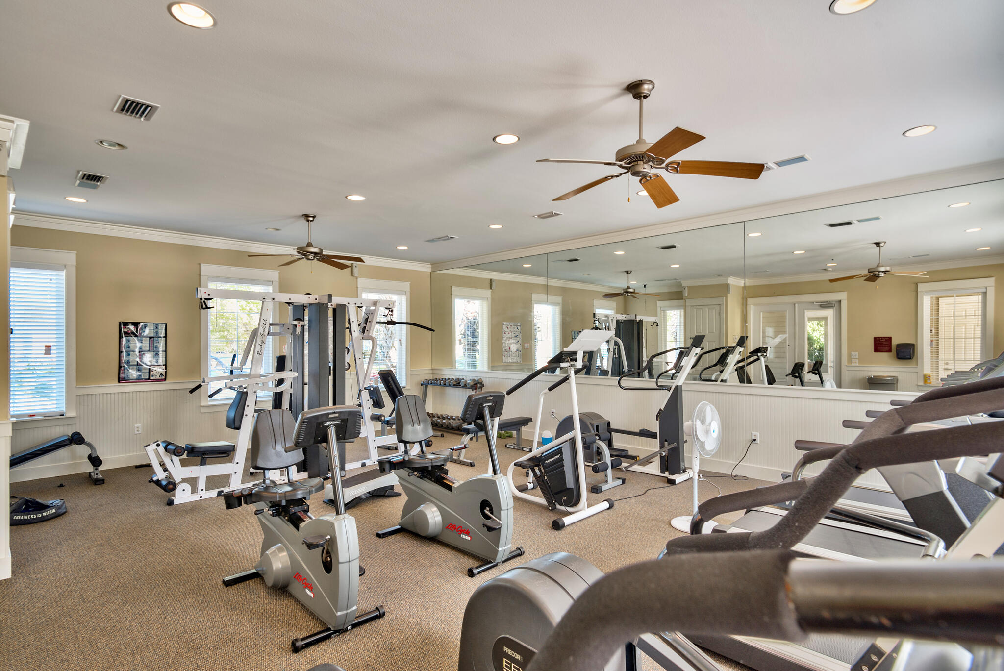100 South Zander Way Santa Rosa Beach, FL 32459 - Photo 30 of 40 a view of a room with gym equipment