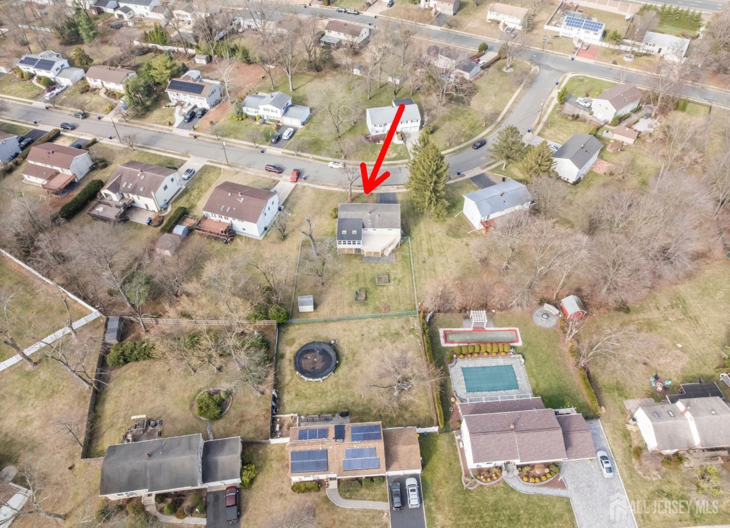 8 Tompkins Road East Brunswick, NJ 08816 - Photo 20 of 22 an aerial view of residential house with outdoor space