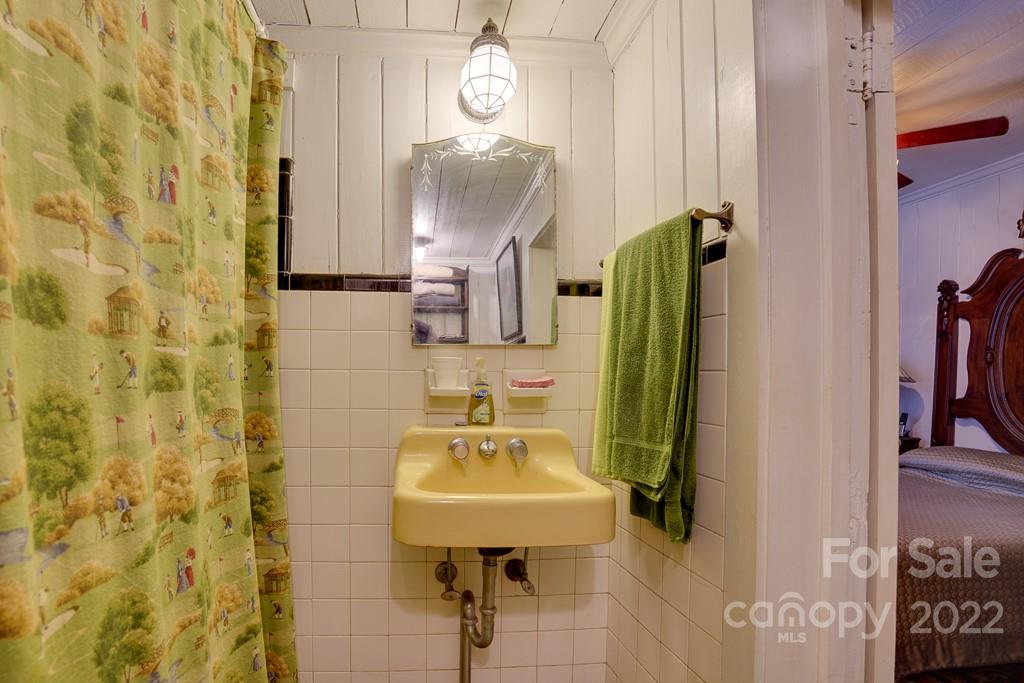 60 Mimosa Inn Drive Tryon, NC 28782 - Photo 16 of 26 a bathroom with a sink a toilet and shower