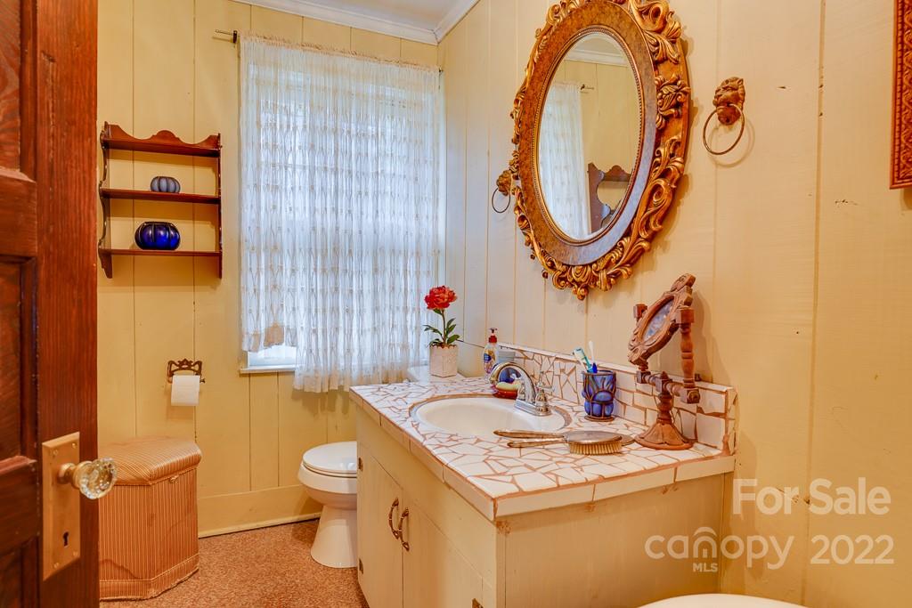 60 Mimosa Inn Drive Tryon, NC 28782 - Photo 23 of 26 a bathroom with a sink and a mirror