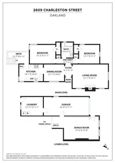 $899,000 | 2609 Charleston Street, Oakland, CA 94602