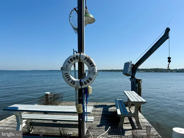 a view of a balcony with furniture