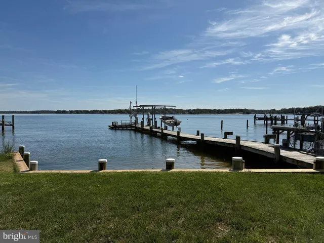 a view of a lake with houses