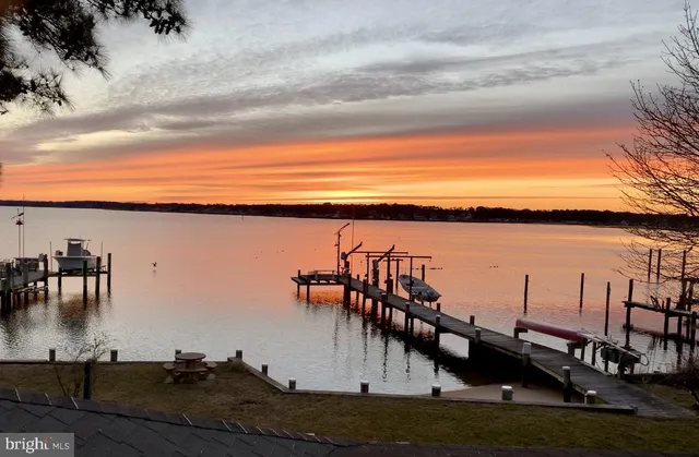 a view of a ocean with boats