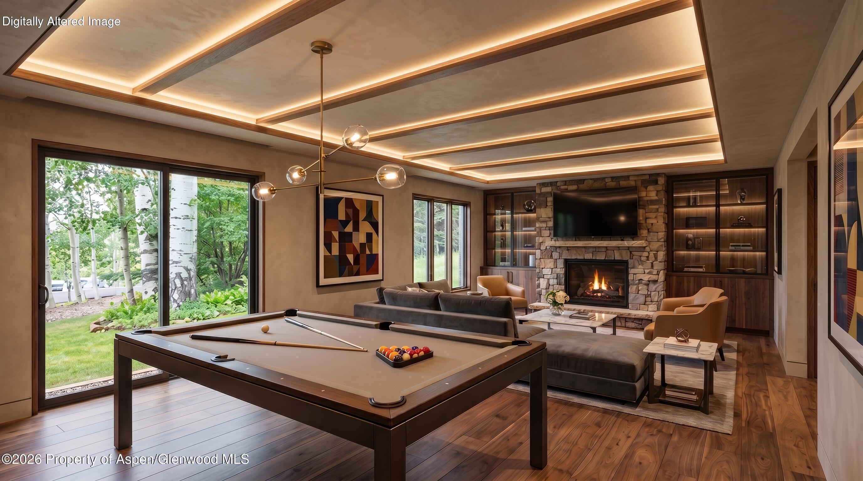 49 Elk Ridge Lane Snowmass Village, CO 81615 - Photo 24 of 43 rendering :media w/pool table