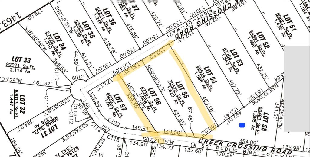 1090 Creek Crossing Road Nemo, TX 76070 - Photo 9 of 13 Map showing property parcels