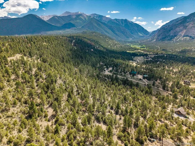 a view of lake and mountain