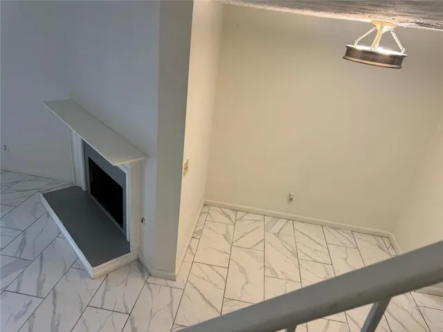 a view of a wooden door