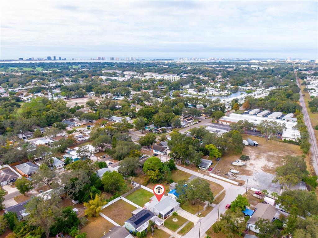 435 3rd Street Northwest Largo, FL 33770 - Photo 33 of 35 an aerial view of residential houses with city view