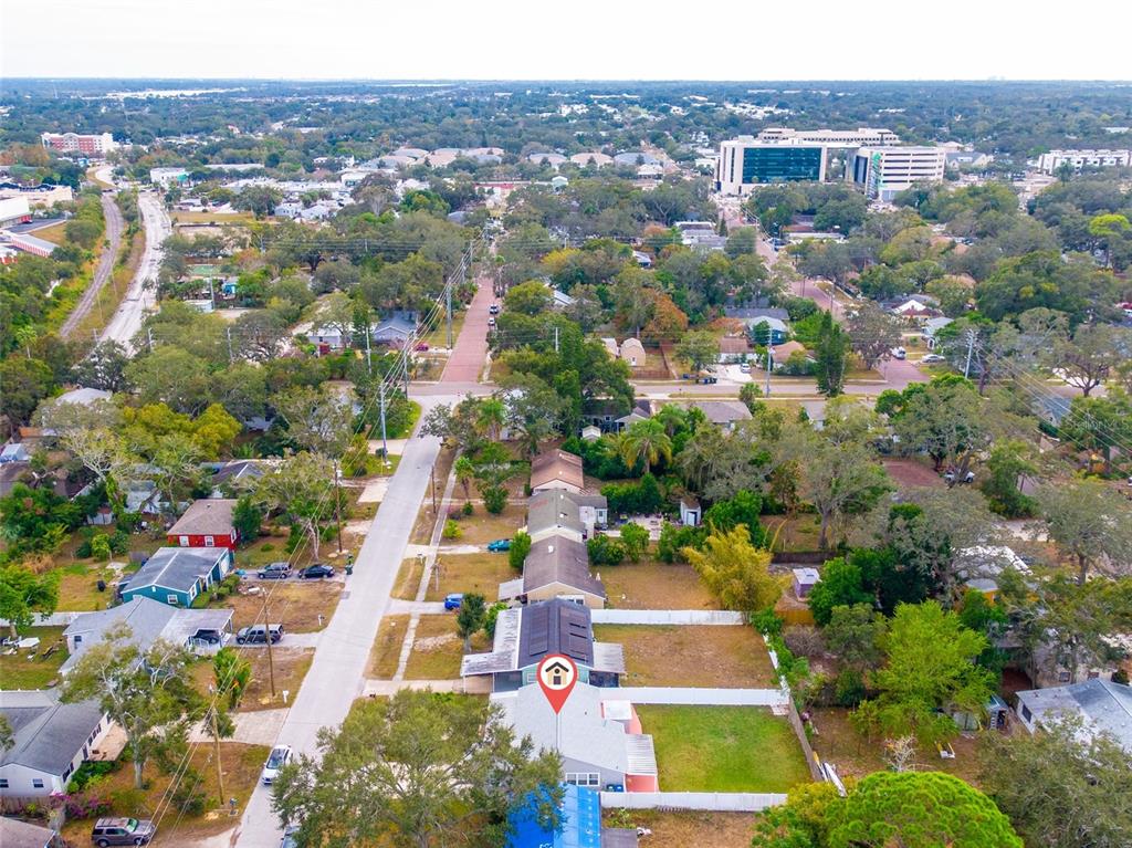 435 3rd Street Northwest Largo, FL 33770 - Photo 35 of 35 an aerial view of residential house and swimming pool