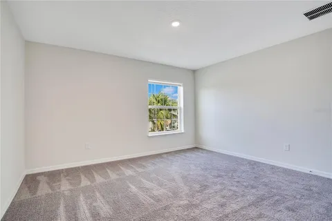 an empty room with window