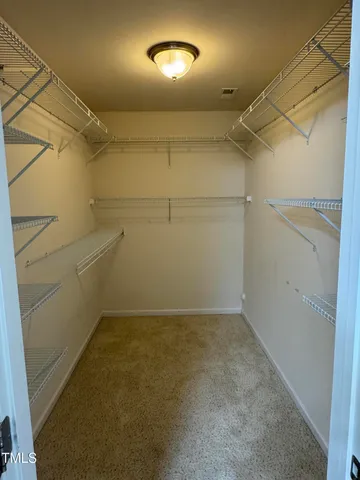 a view of a room with storage