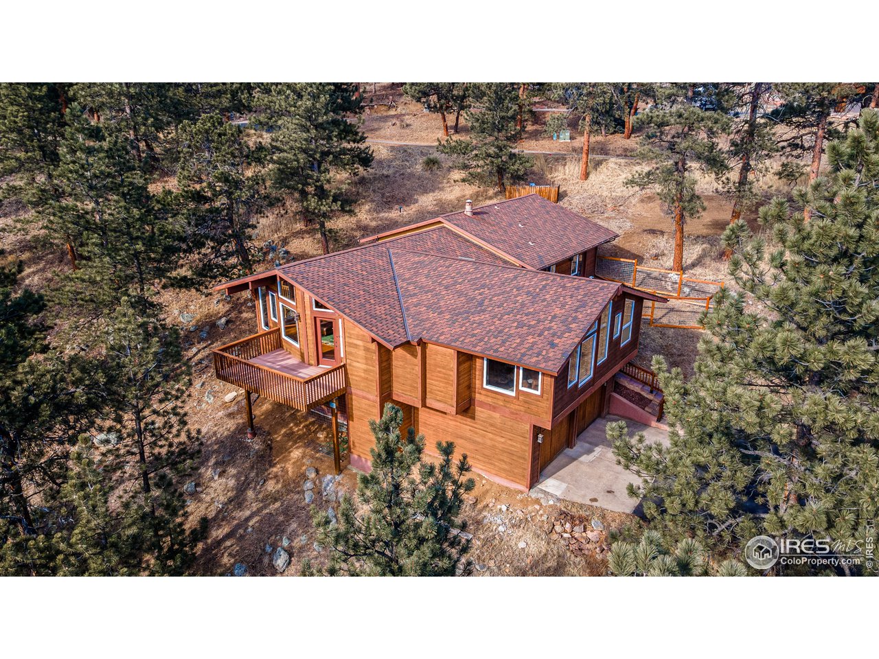 239 Broken Fence Road Boulder, CO 80302 - Photo 33 of 40 a aerial view of a house