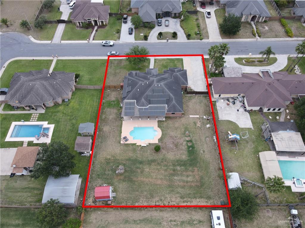 2005 Stuart Road Weslaco, TX 78599 - Photo 28 of 30 an aerial view of houses with outdoor space