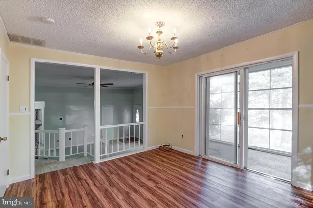 a view of an empty room