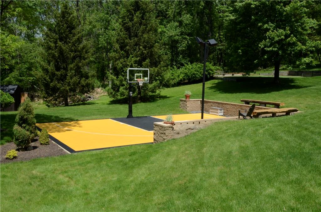 181 Merriman Road Sewickley Heights, PA 15143 - Photo 25 of 25 "Black and Gold" basketball court is a sport's lover dream.