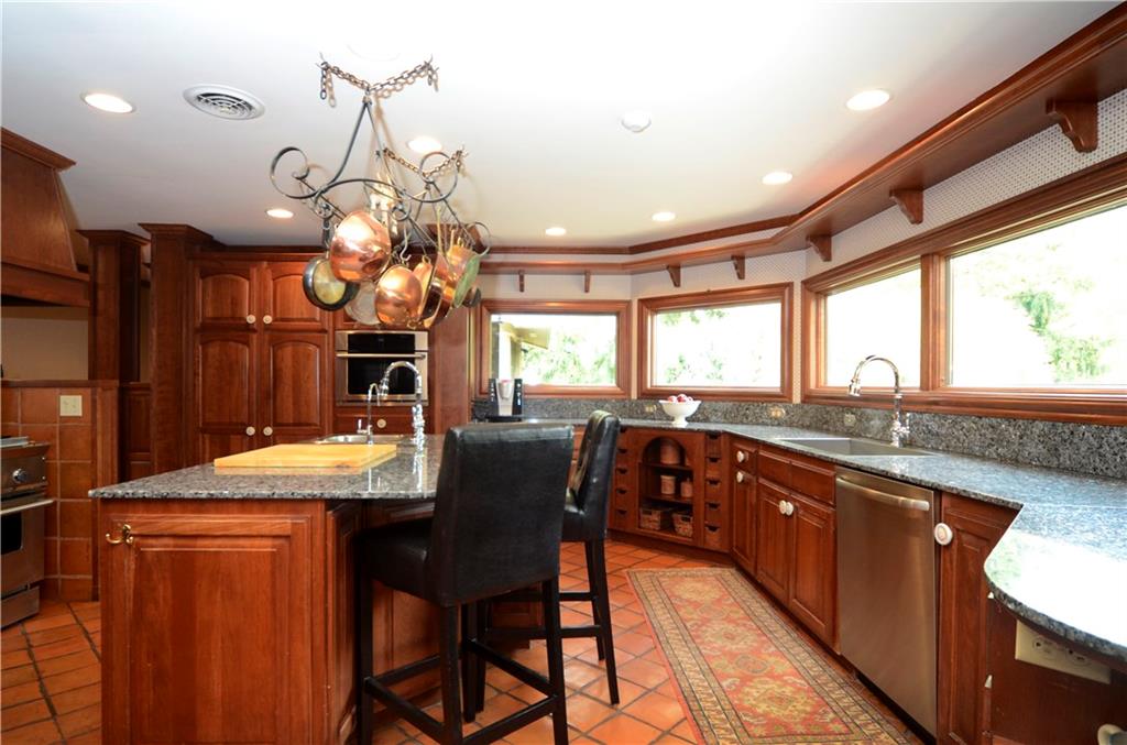 181 Merriman Road Sewickley Heights, PA 15143 - Photo 10 of 25 Kitchen with views from wall of windows.