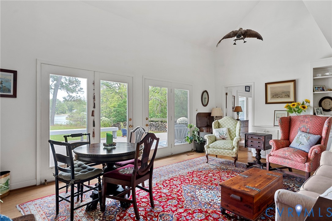 448 McSwain Road White Stone, VA 22578 - Photo 20 of 50 Dining room with light wood-type flooring and high