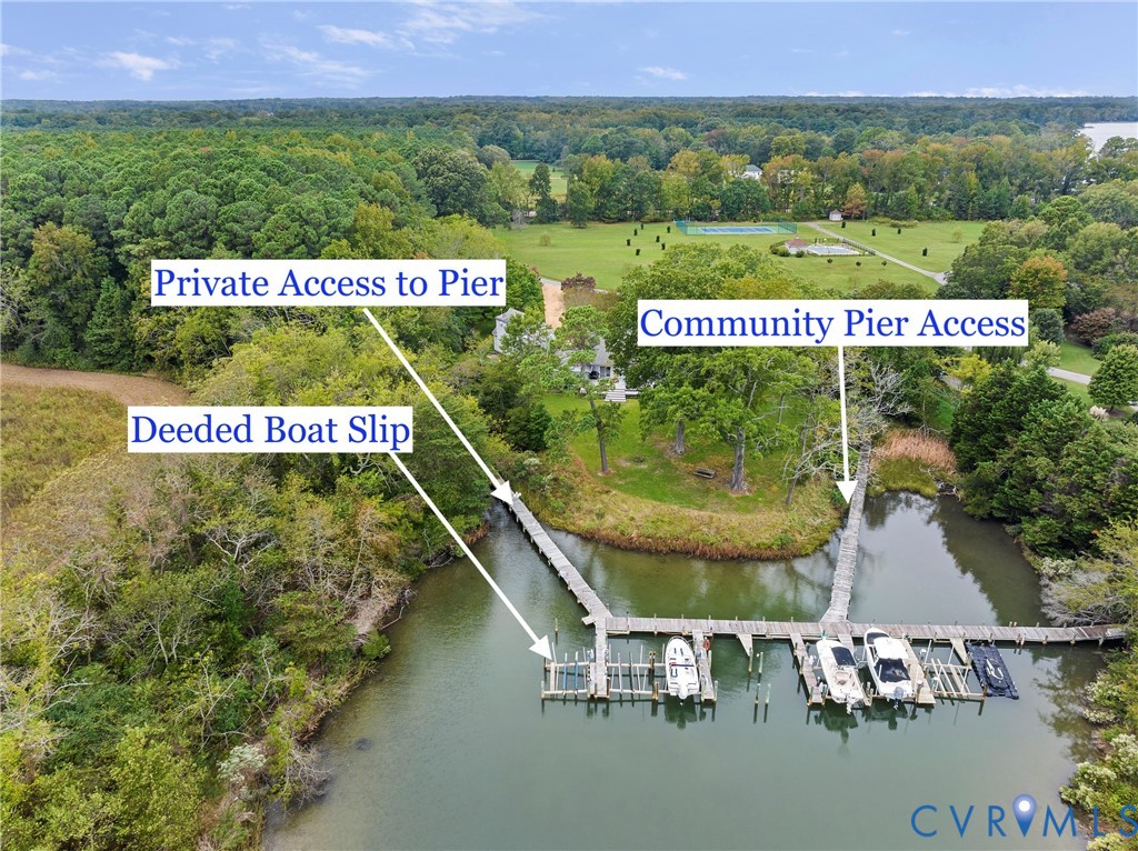 448 McSwain Road White Stone, VA 22578 - Photo 3 of 50 Aerial view of property's location with a nearby b