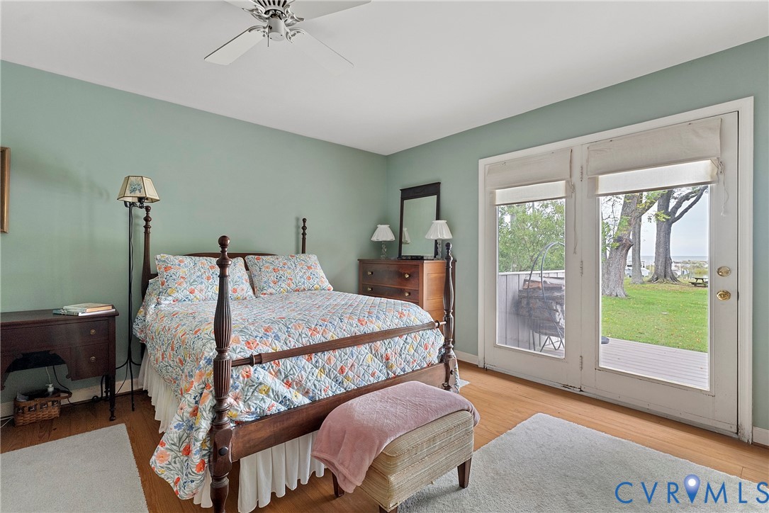 448 McSwain Road White Stone, VA 22578 - Photo 36 of 50 Bedroom with light wood-type flooring, access to e