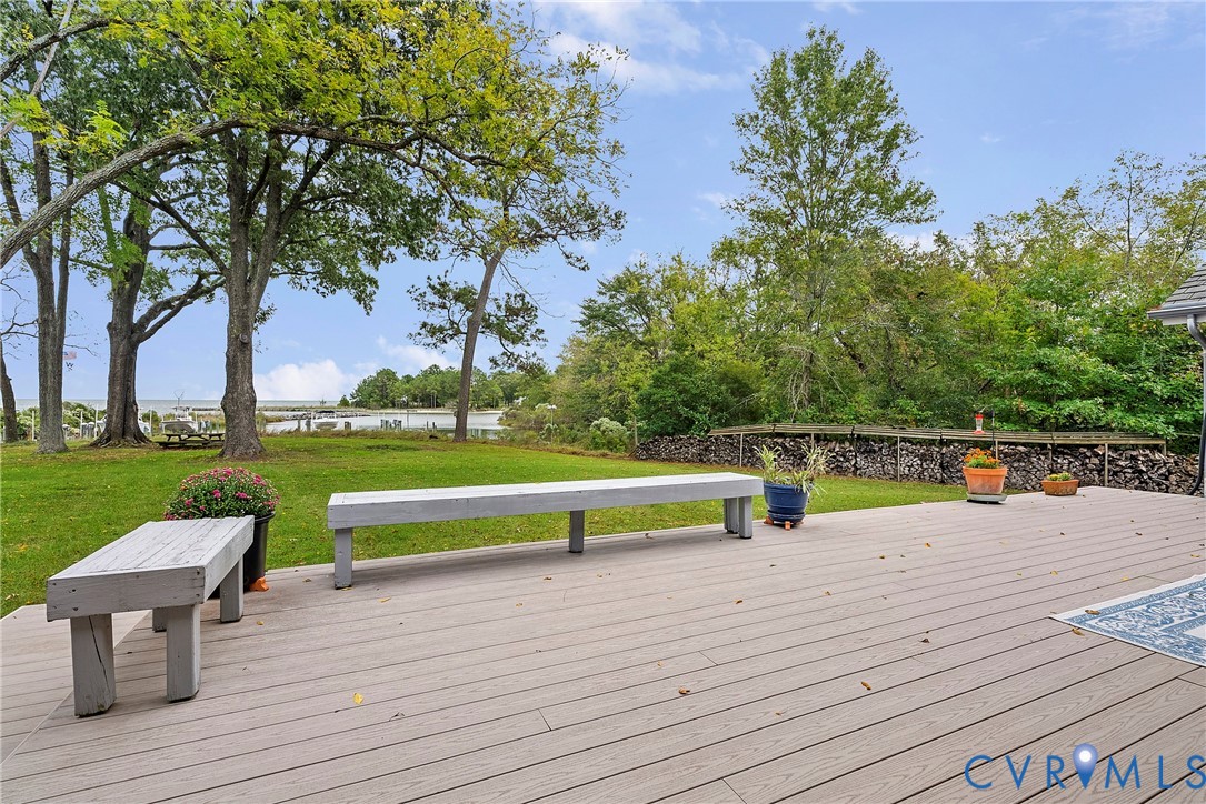 448 McSwain Road White Stone, VA 22578 - Photo 48 of 50 Wooden deck with a lawn