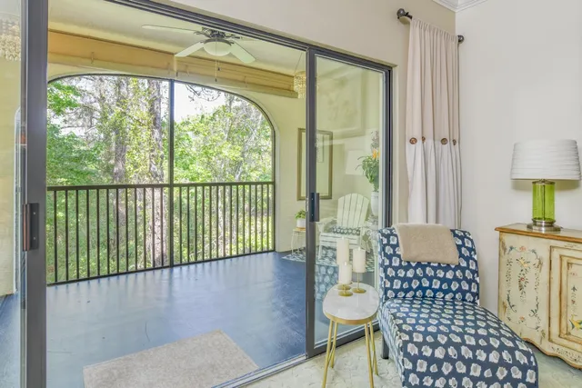 a view of a livingroom with furniture