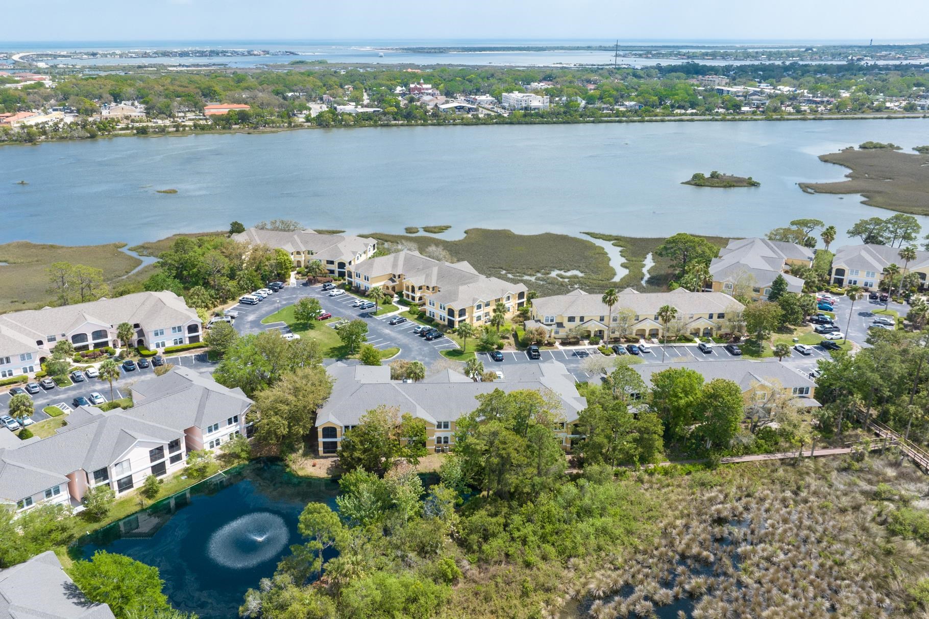 1825 Vista Cove Road St. Augustine, FL 32084 - Photo 55 of 66 an aerial view of lake residential house with outdoor space
