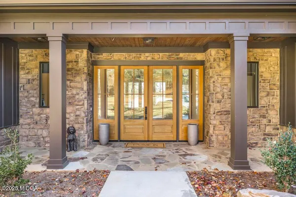 a view of entrance door of the building