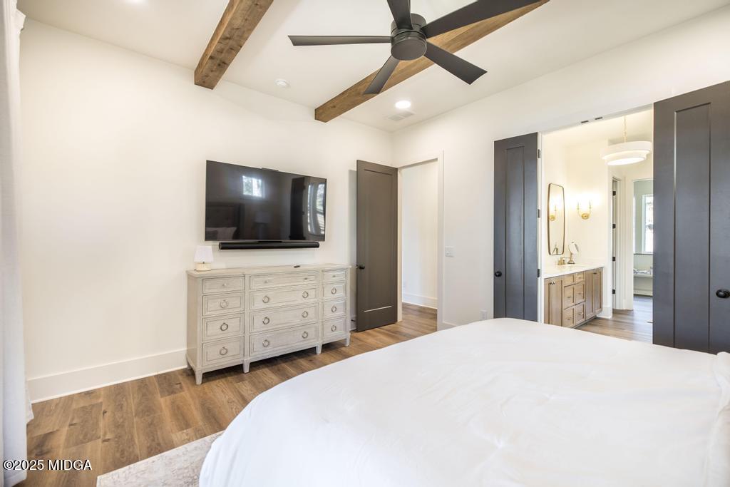 1731 Blue Springs Road Buckhead, GA 30625 - Photo 38 of 50 a bedroom with a bed and a flat screen tv