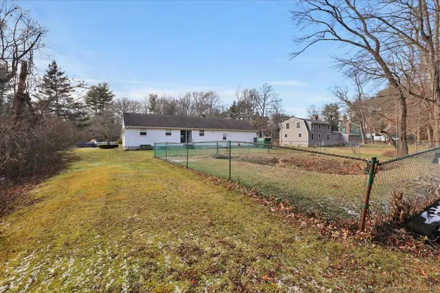 a view of a lake with houses
