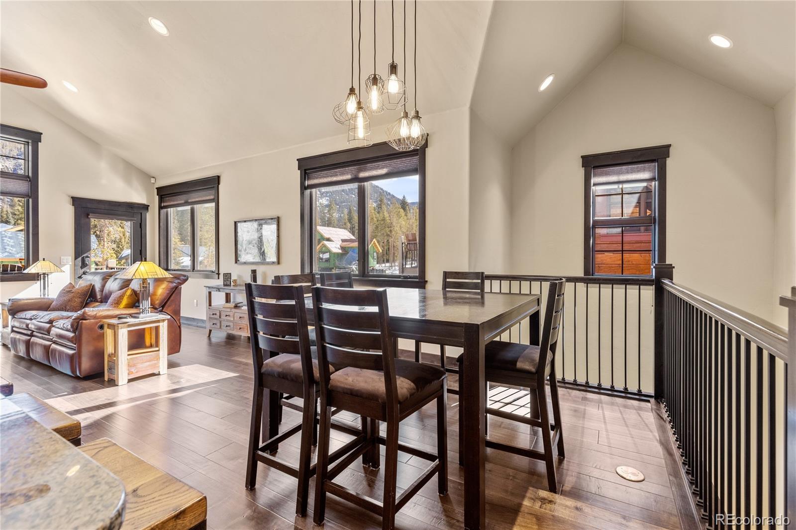68 Independence Road Keystone, CO 80435 - Photo 10 of 34 a view of a dining room with furniture window and wooden floor