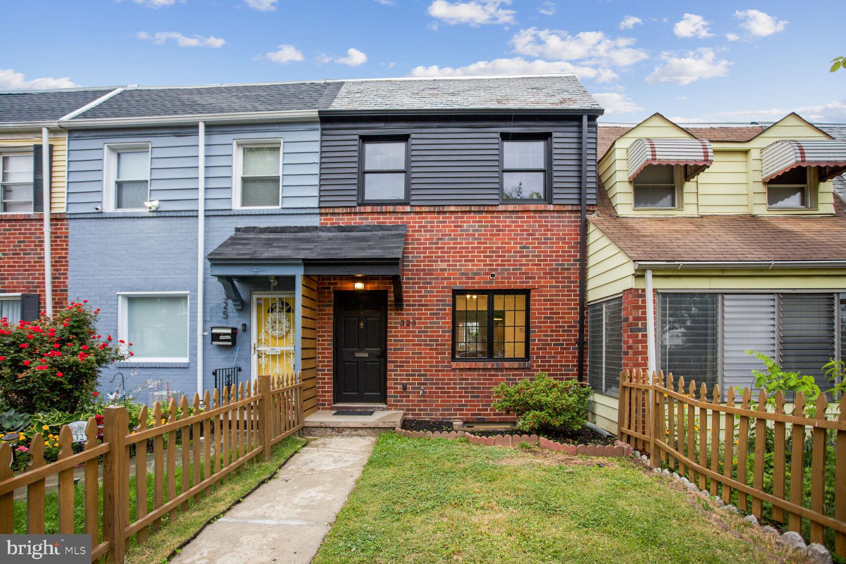 323 34th Street Northeast Washington, DC 20019 - Photo 28 of 28 Front Exterior with Fenced Yard