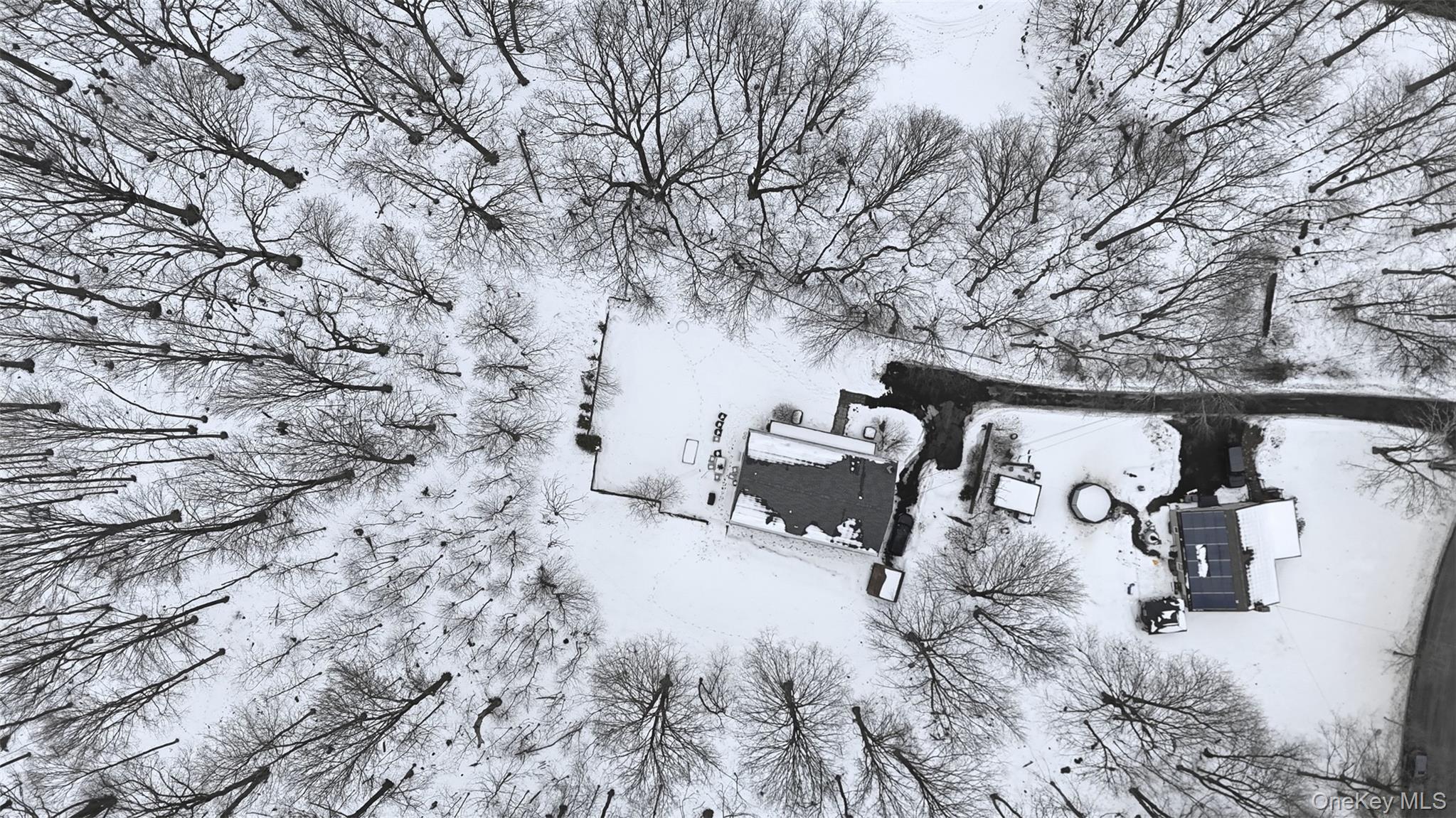 44 Triangle Of Clearwater Road Highland, NY 12528 - Photo 47 of 48 a view of a yard with snow on the road