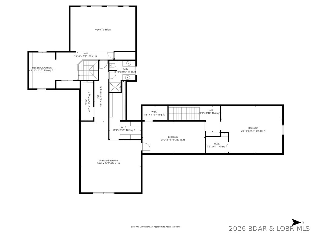 29792 Hazel Road Gravois Mills, MO 65037 - Photo 81 of 83 Upper Level Floorplan