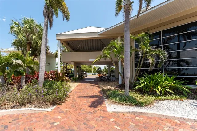 a view of a lake with a yard