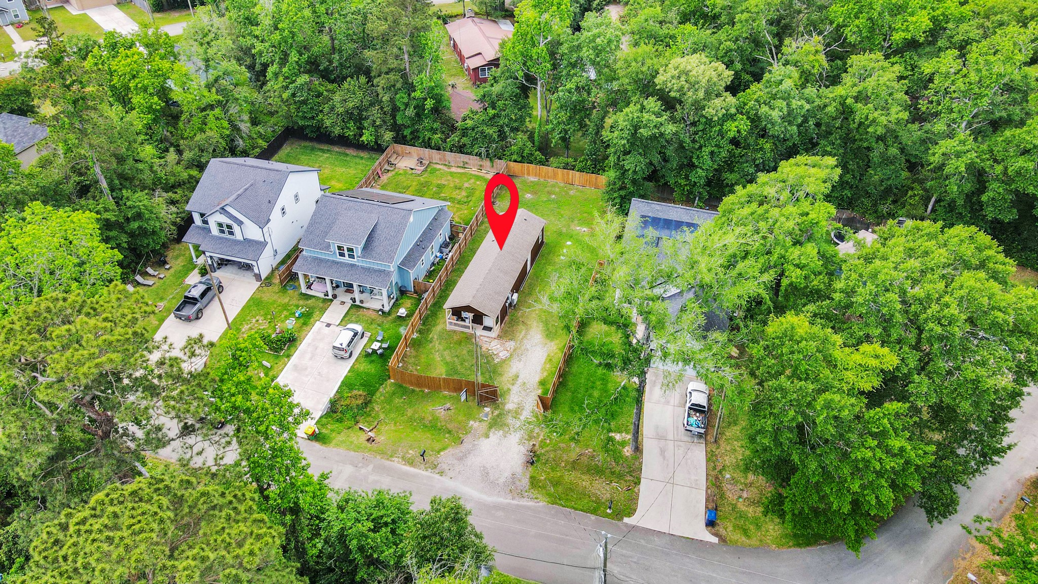 14961 Lamar Road Willis, TX 77378 - Photo 29 of 31 Aerial view highlighting the subject property location.