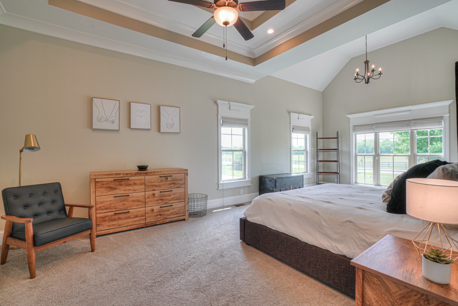9620 Mona Road Murfreesboro, TN 37129 - Photo 11 of 58 a bedroom with a bed and a chandelier