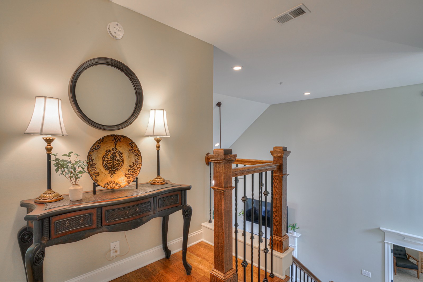 9620 Mona Road Murfreesboro, TN 37129 - Photo 36 of 58 a view of a hallway with entryway wooden floor and front door