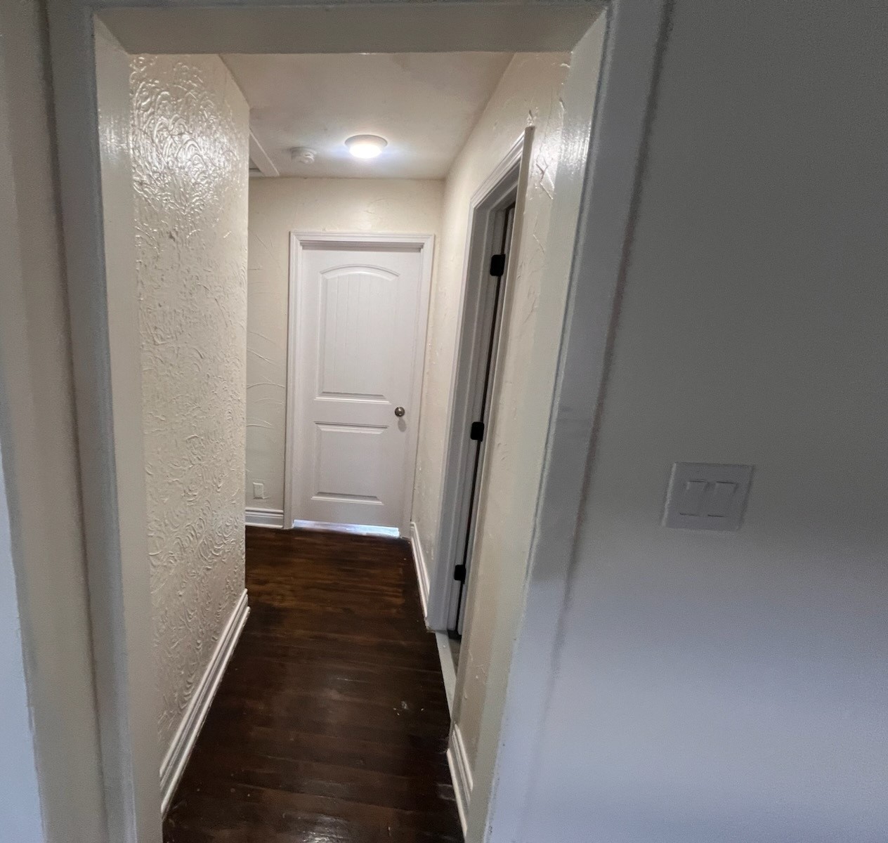 2146 Minnesota Street Houston, TX 77034 - Photo 16 of 22 a view of a hallway with wooden floor