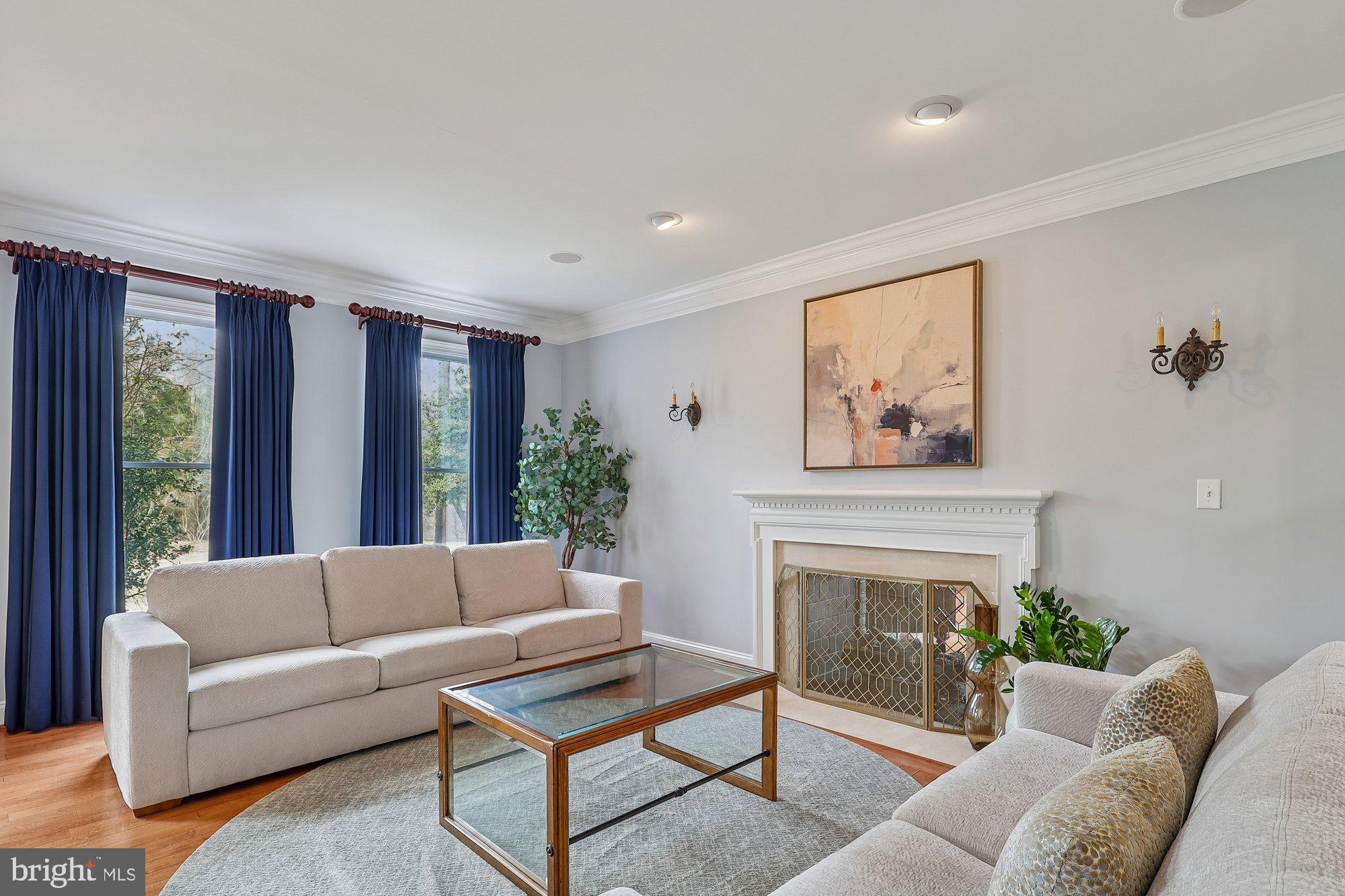 1303 Windsor Ridge Lane Annapolis, MD 21409 - Photo 3 of 40 Living Room with 2 sided gas fireplace