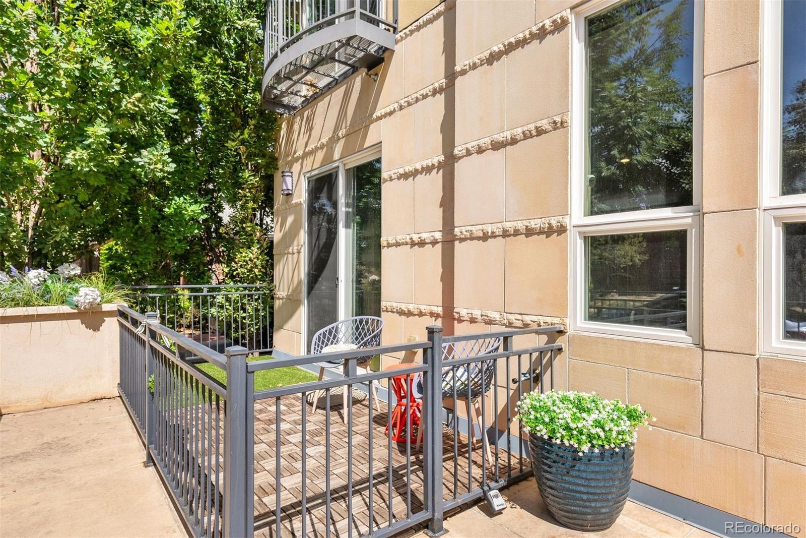 340 South Lafayette Street, Unit 102 Denver, CO 80209 - Photo 4 of 35 a view of balcony with furniture