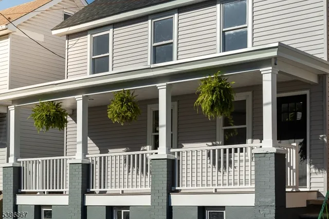 a view of a house with a wooden floor